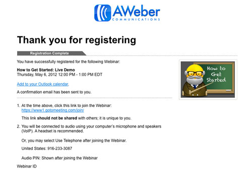 Thanks for Registering! - Email Marketing Tips