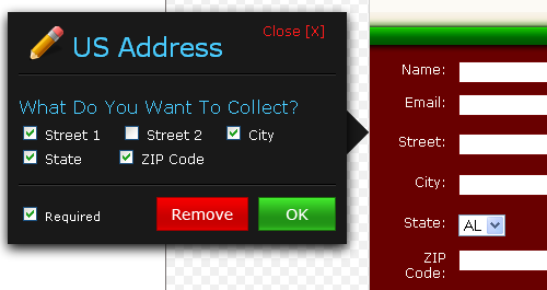 address in web forms