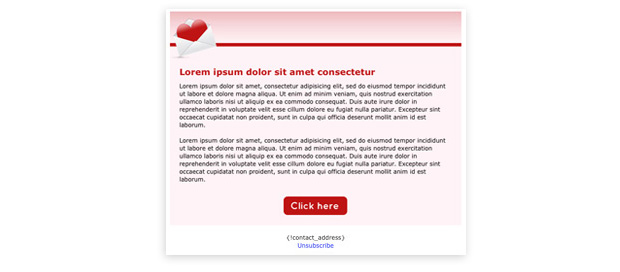 Valentine's Day Web Form and Email Templates - Email Marketing Tips