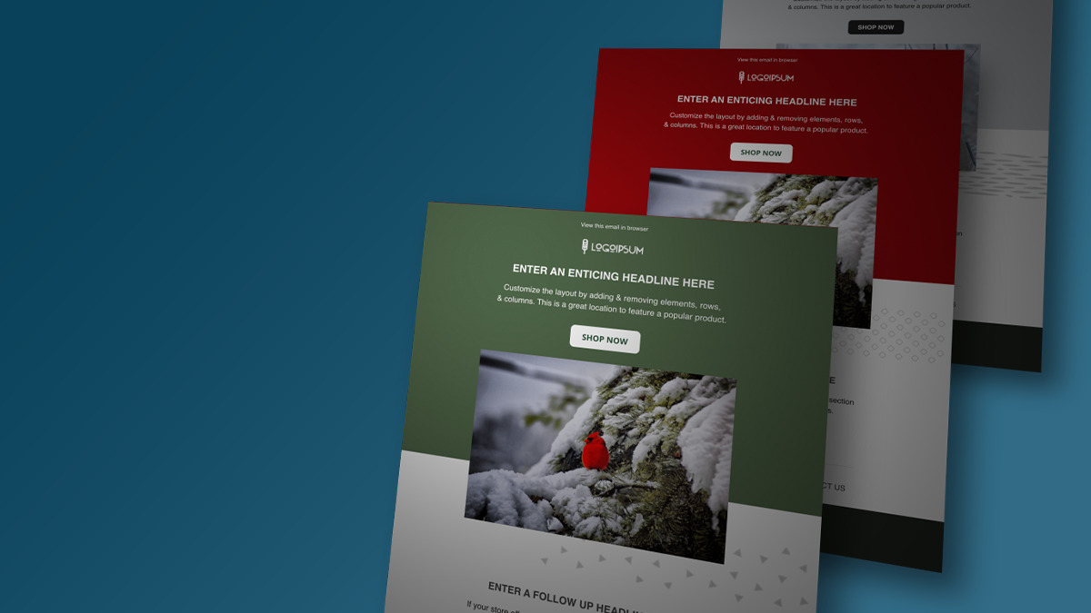 Deck out your email campaign with 6 Free Holiday Email Templates