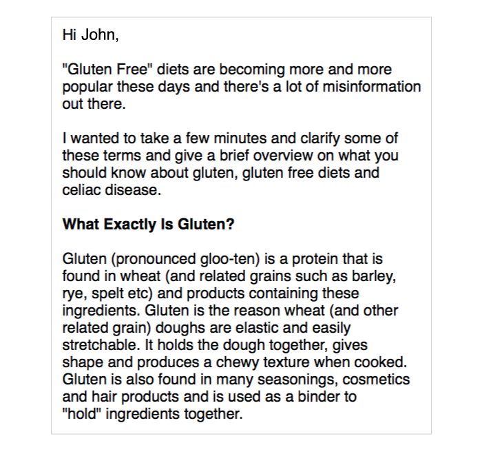 what does it mean to go gluten free