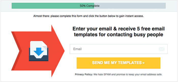 email marketing sign up form