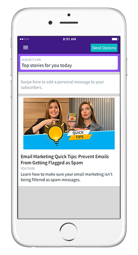 curate app for newsletter emails