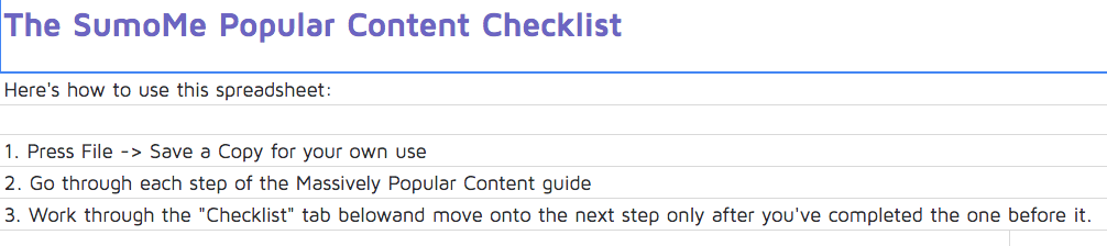 Lead Magnet checklist