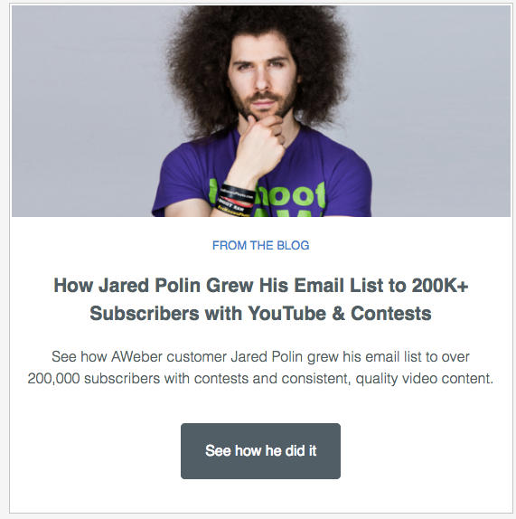 Jared Polin | Newsletter Ideas for Bloggers | AWeber