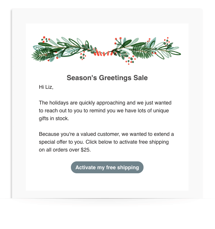 Seasons Greetings Email Template