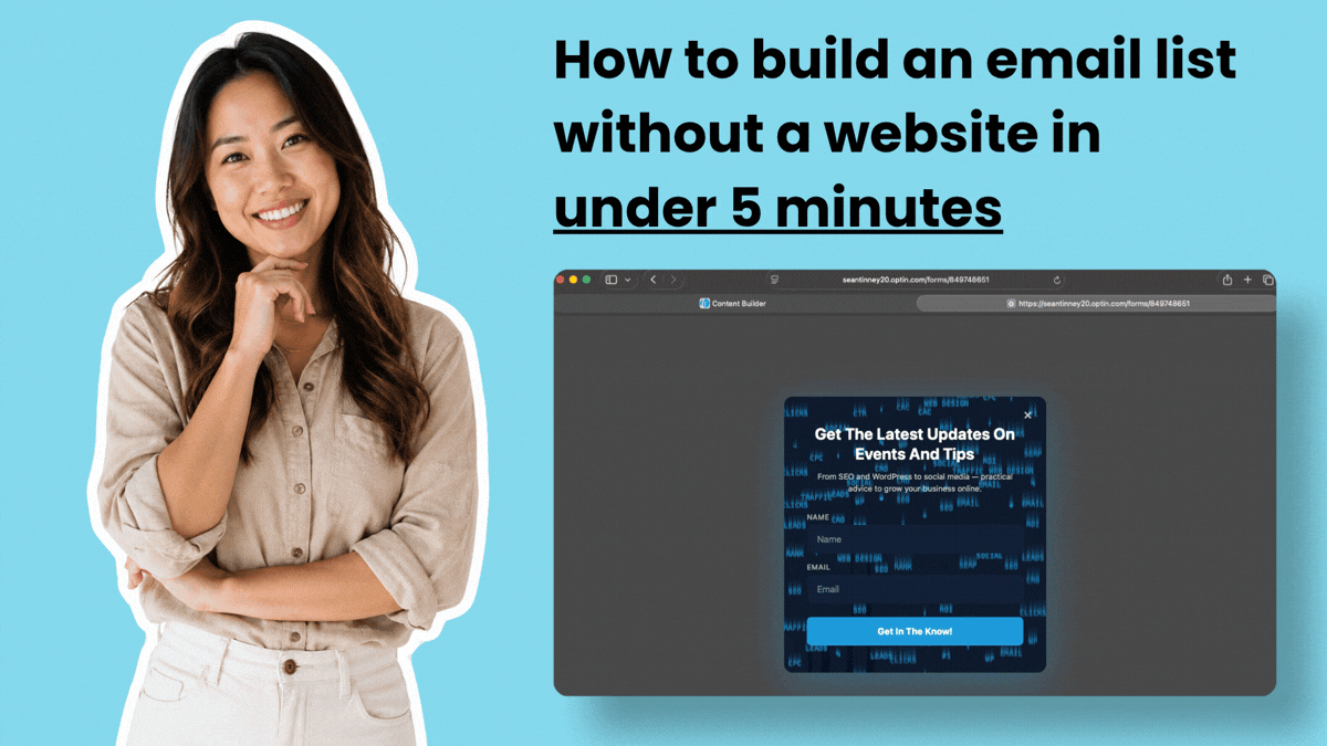 How to build an email list without a website in under 5 minutes