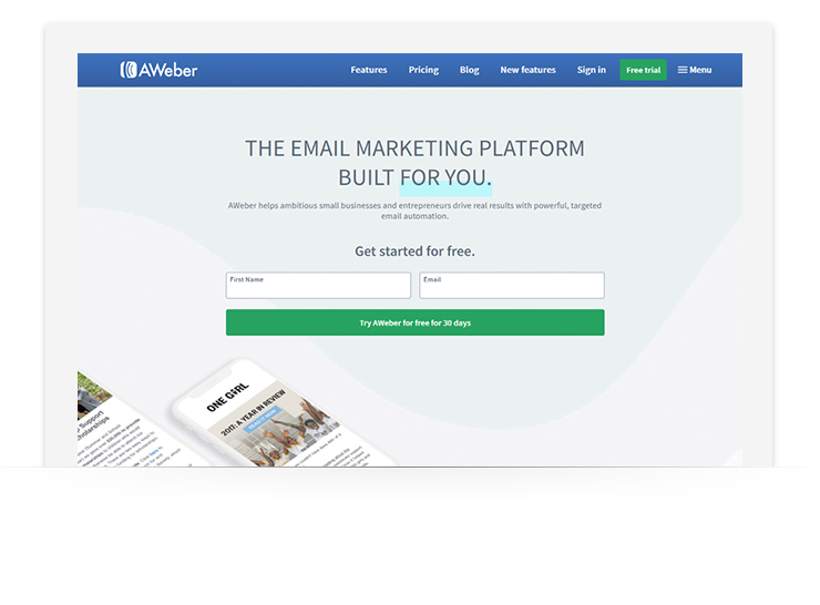  landing page example