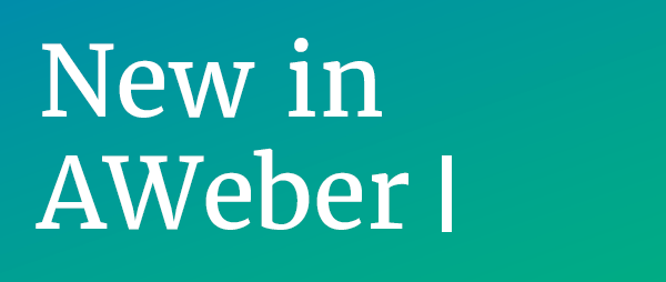What's new in AWeber?