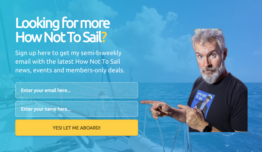 Sign up form example from How Not To Sail