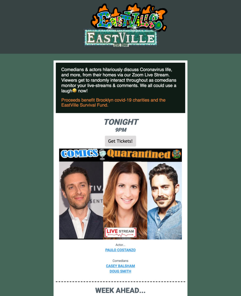 EastVille Comedy template created with Smart Designer