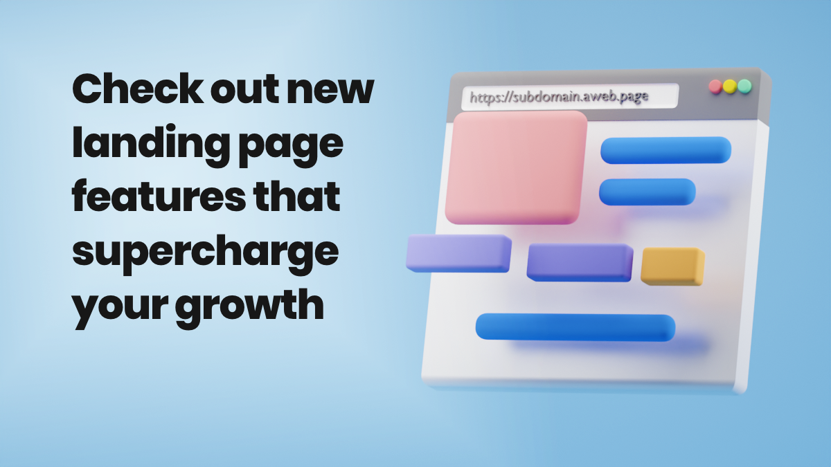 New landing page features