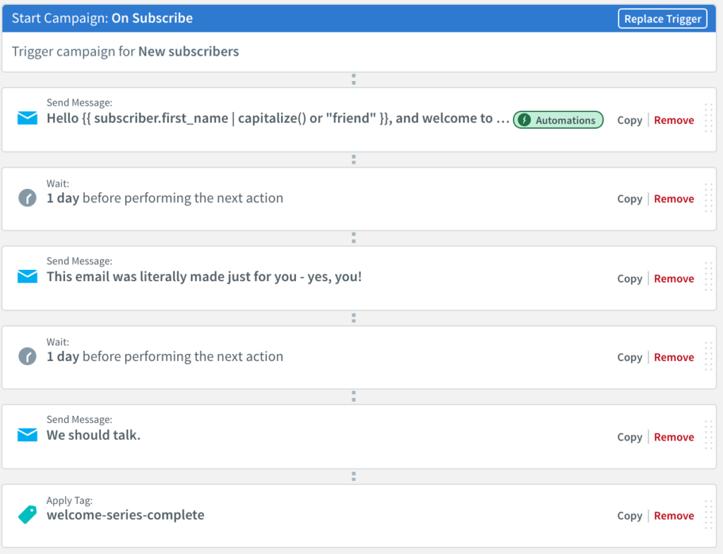 Personalize Dynamic campaign workflow
