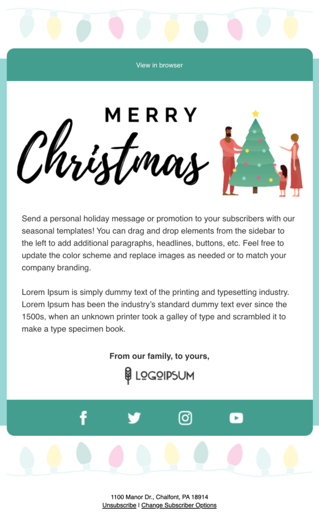 25 Beautiful Holiday Email Marketing Templates you Can Use For Free