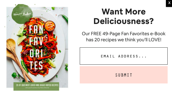a lead magnet idea for a food blogger recipe ebook