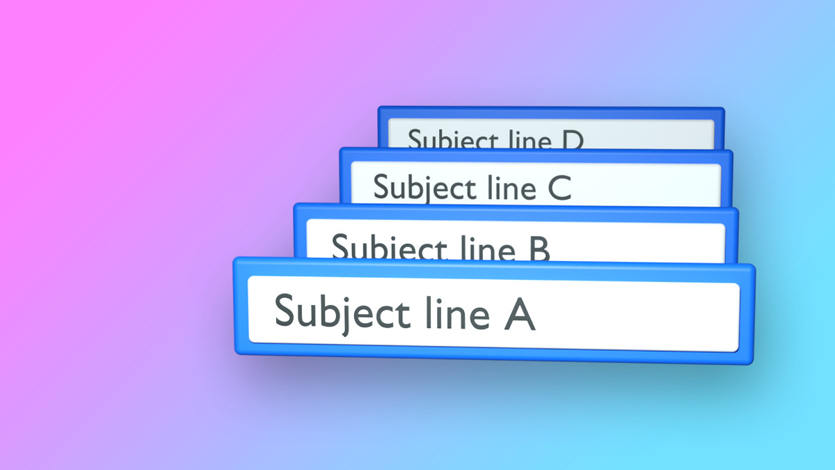 How to split test subject lines