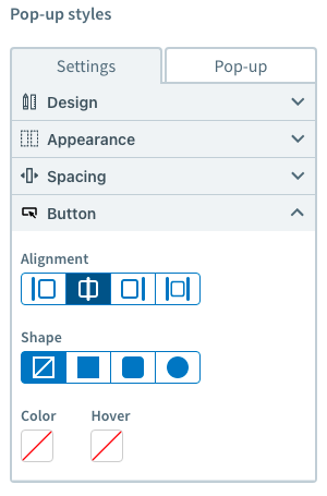 customize pop up form