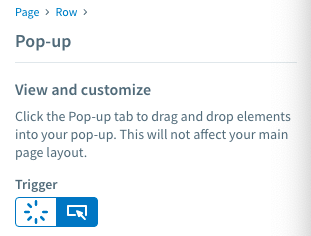 on-click pop up element 