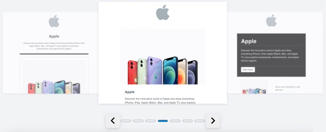 The smart designer options when you plug in apple.com.