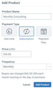 configure sale button settings in AWeber's platform