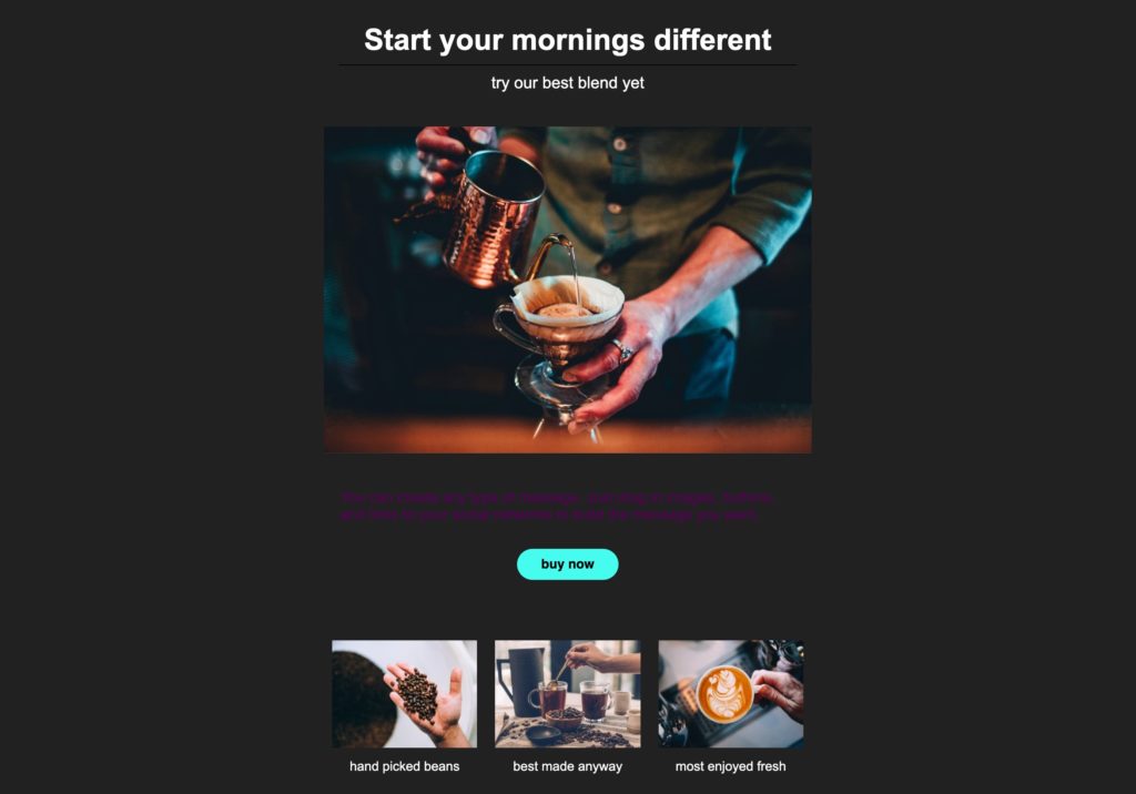 6 Reasons to Use A Dark Background in Your Email Design | AWeber