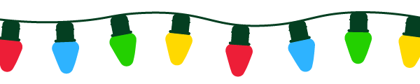 GIF de lumières de Noël pouvant être utilisé dans les e-mails marketing
