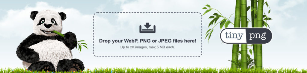 Drop your WebP, PNG, or JPEG files into TinyPNG.