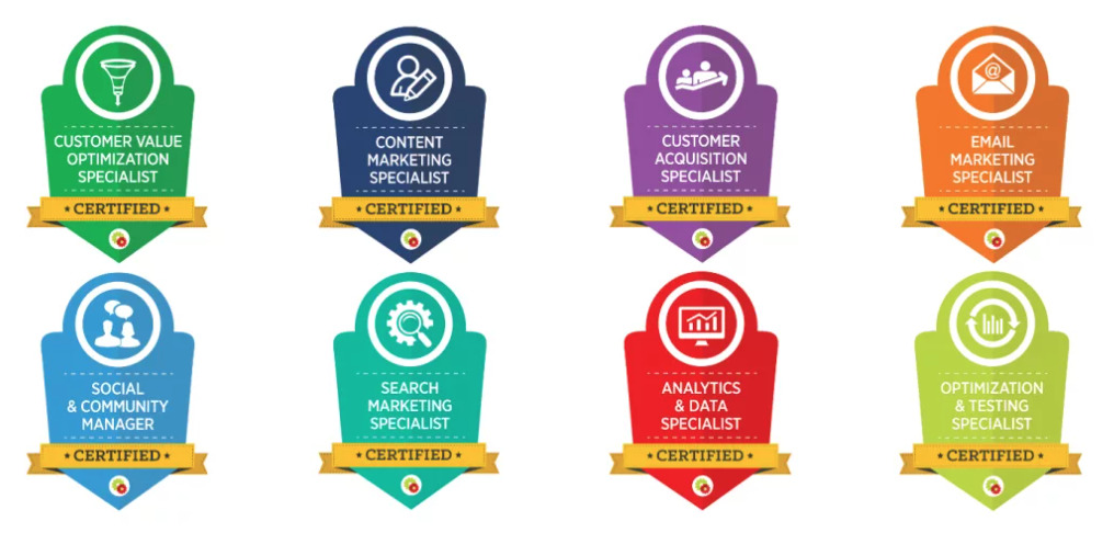 Examples of badges a customer can earn after playing a game in an email
