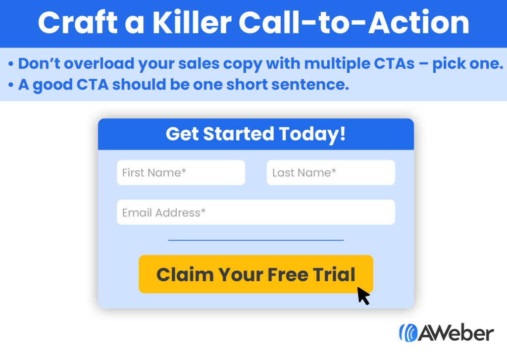 Craft a killer call-to-action with an example CTA