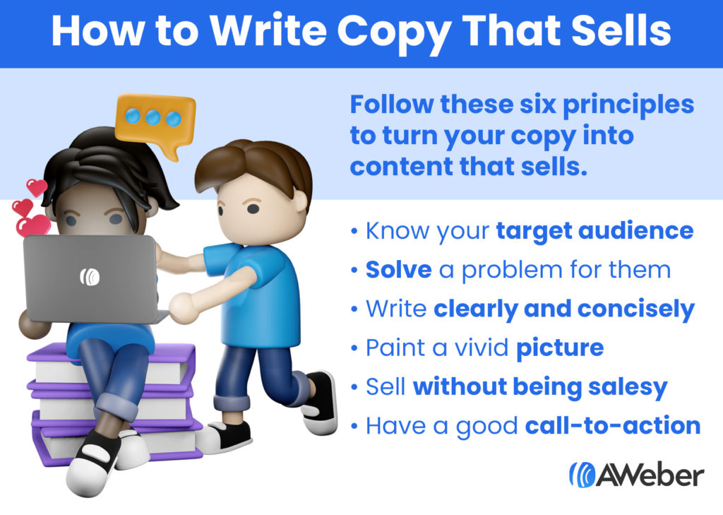 Six principles to follow when writing copy that sells
