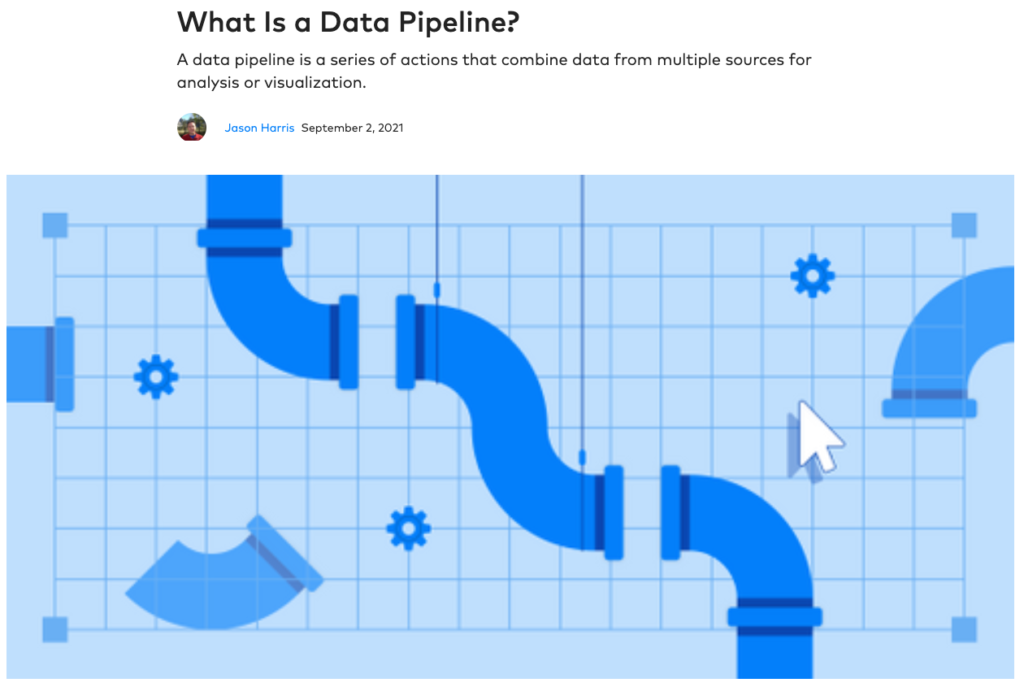 Blog from Fivetran, asking, “what is a data pipeline?”