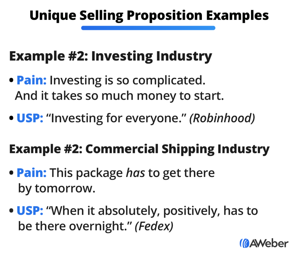 unique selling propositions examples