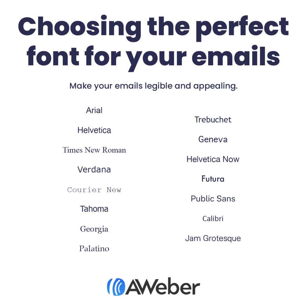 These are the best fonts to use in emails