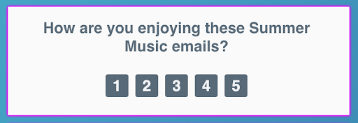 Sentiment surveys like this let you quantify how your subscribers feel about your product or service, or how they feel about different topics.