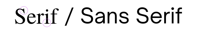 serif vs sans serif