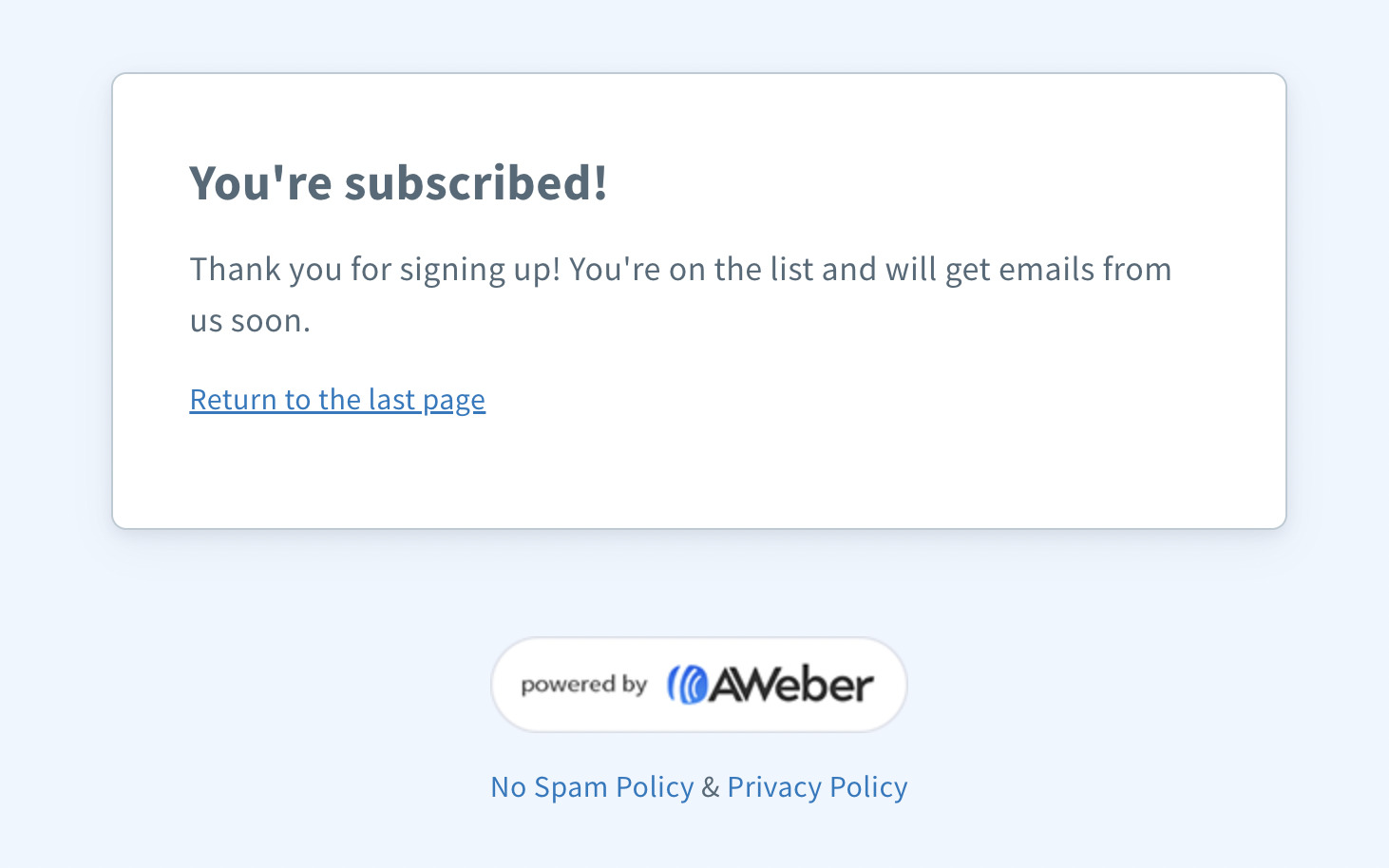 10 Examples of Great Thank You Pages - and How to Create Your Own | AWeber