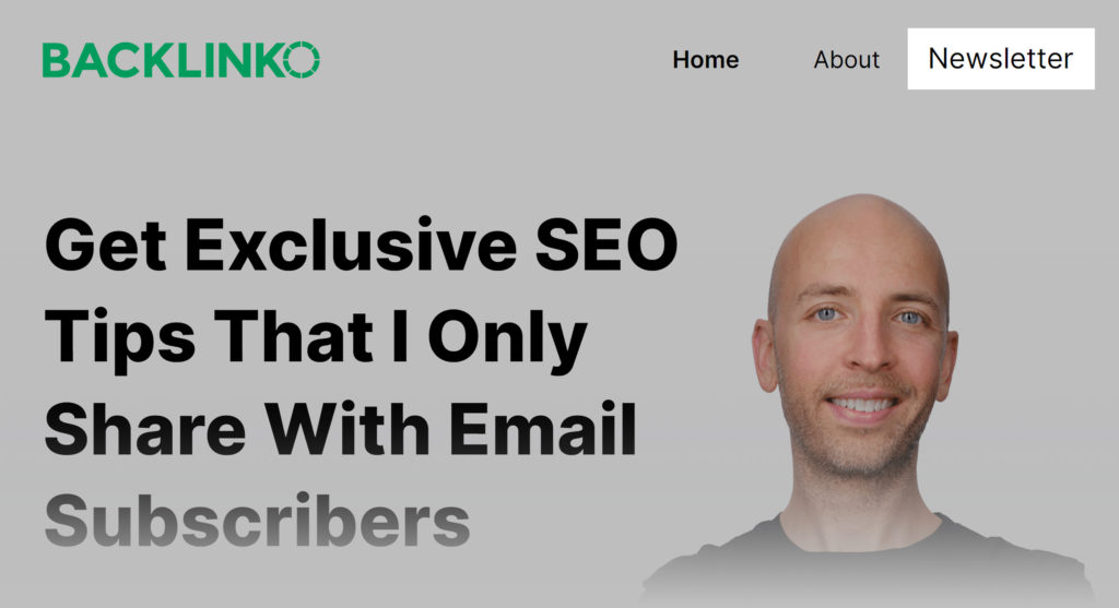 Want more subscribers? Include a prominent link in your site’s main navigation.