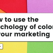 how to use the psychology of color in your marketing