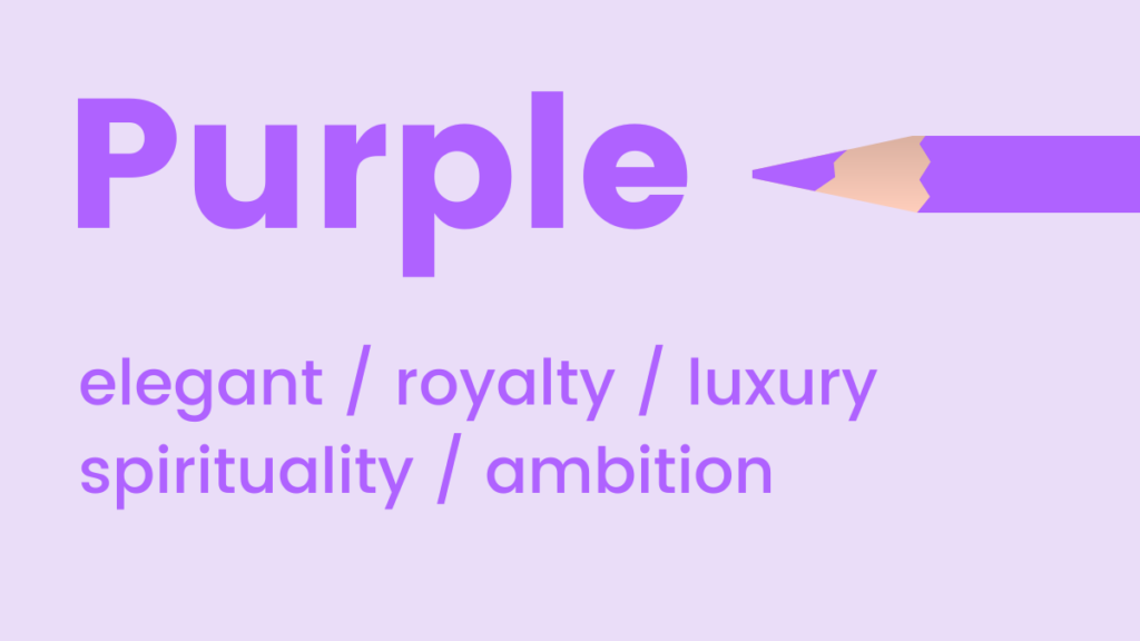 The meaning of the color purple