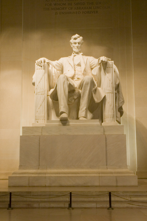 Abraham Lincoln statue at the Lincoln Memorial