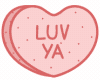 Jiggling "Luv Ya" candy heart GIF