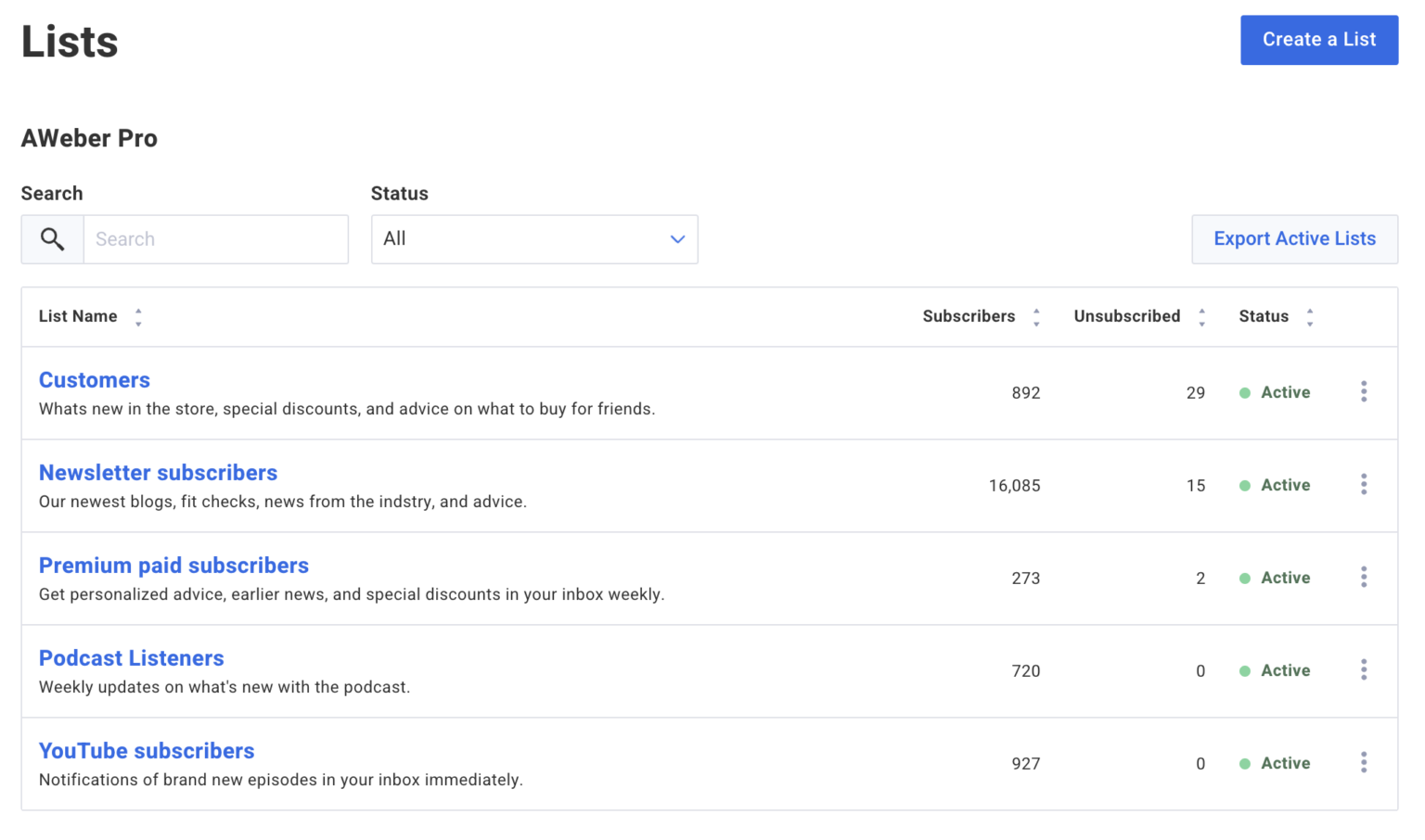 Searchable, sortable, and mobilefriendly pages Aer