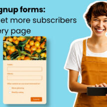 Email signup forms: how to get more subscribers from every page