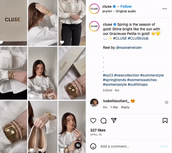 Using trends to create Instagram content