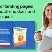 types of landing pages