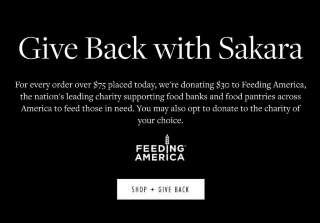 Shakara Feeding America campaign