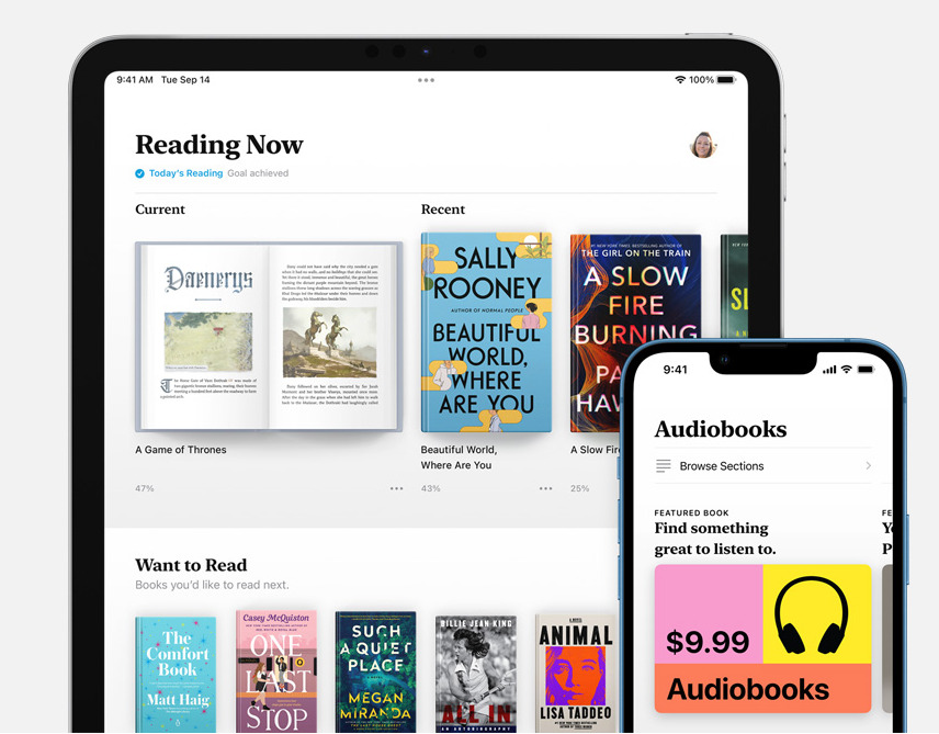 Author section of Apple Books
