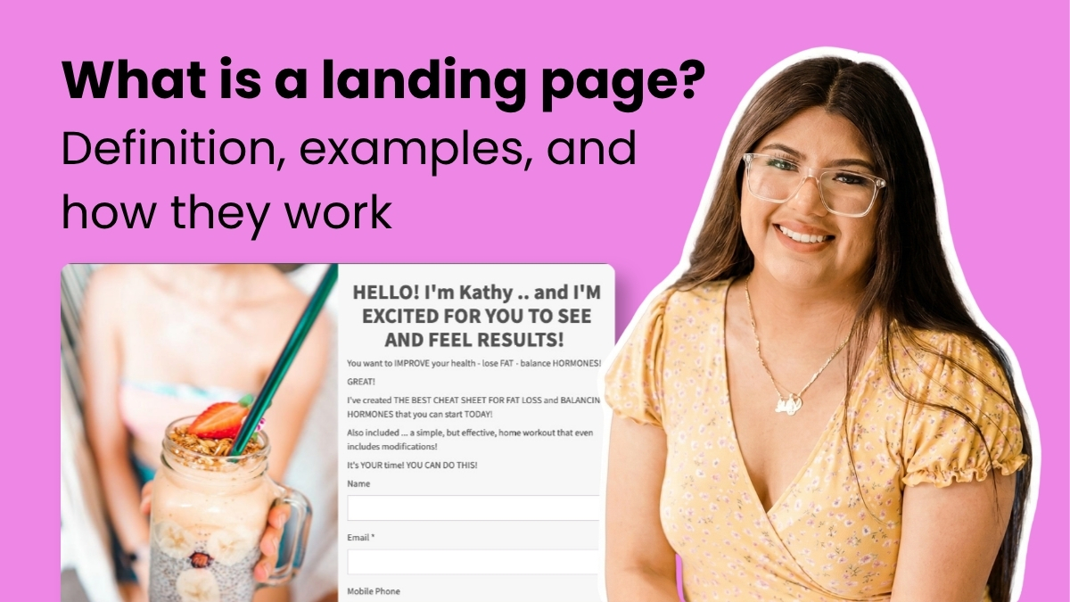 What is a landing page