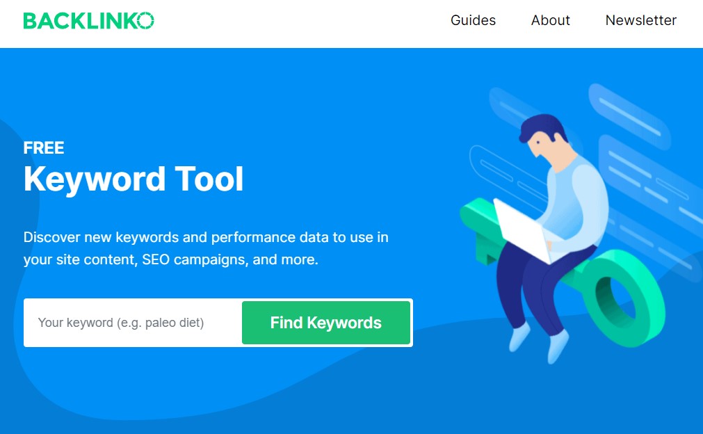 Backlinko free keyword tool