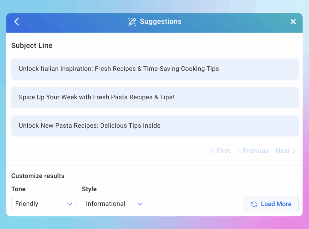 AWeber's Subject Line Assistant